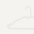 White Plastic Clothes Hangers – 50 Pack