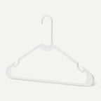 White Plastic Clothes Hangers – 50 Pack