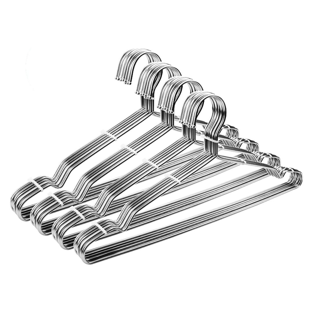 Stainless Steel Wire Hangers – 40 Pack