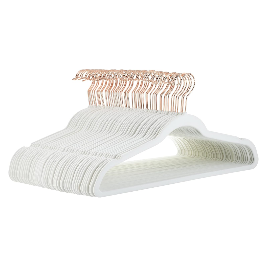 Slim Velvet Non-Slip Hangers – 50 Pack